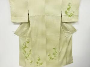 アンティーク　菊椿模様刺繍着物